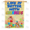 America Forever Grandkids Keep You Young House Flag