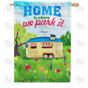America Forever Our Home On Wheels House Flag