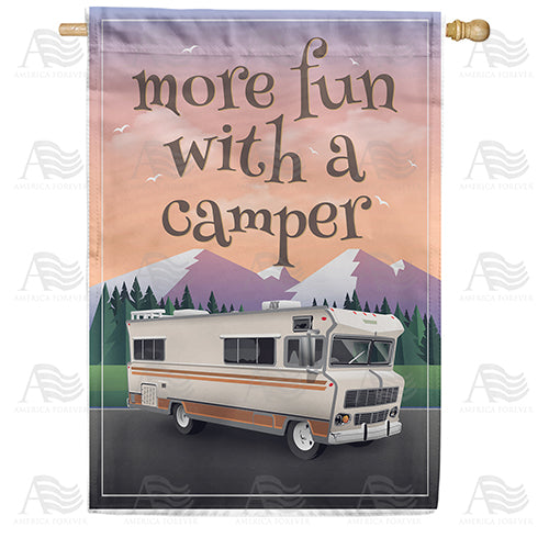 America Forever On The Road Again House Flag