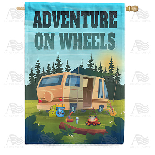 America Forever Adventure On Wheels House Flag