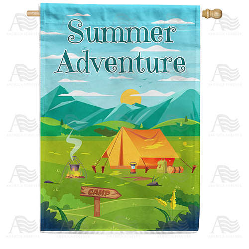 America Forever Summer Adventure House Flag