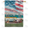 America Forever Traveling The USA House Flag