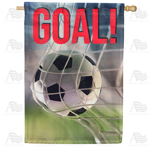 America Forever Soccer Goal House Flag