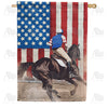 America Forever American Equestrian House Flag