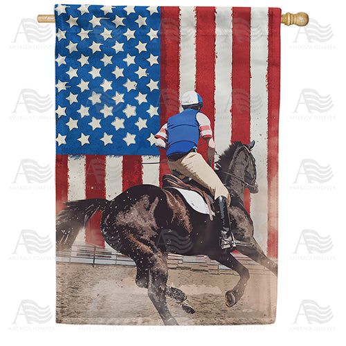 America Forever American Equestrian House Flag