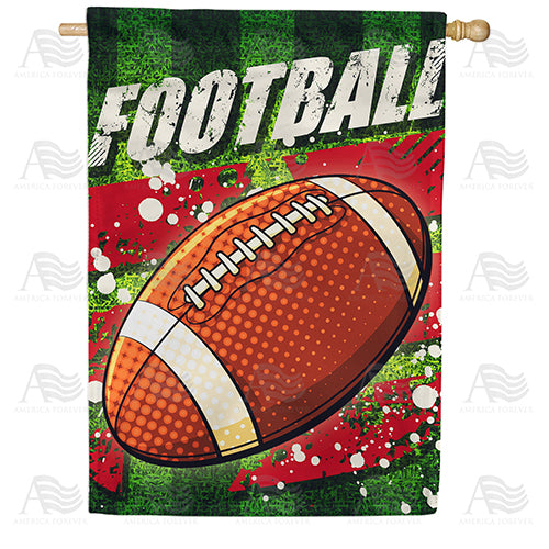 America Forever Football Fever House Flag