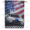 America Forever Racing To The Finish House Flag