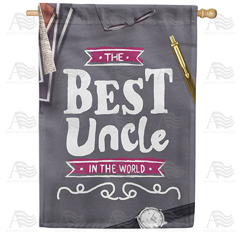 America Forever Best Uncle House Flag