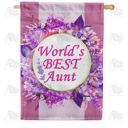 America Forever World's Best Aunt House Flag