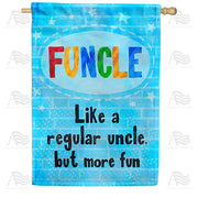 America Forever Fun Uncle House Flag