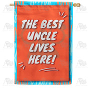 America Forever Best Uncle Lives Here House Flag