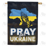 America Forever Pray for Ukraine House Flag