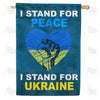 America Forever Stand with Ukraine House Flag
