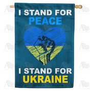 America Forever Stand with Ukraine House Flag