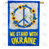 America Forever We Stand with Ukraine - Peace House Flag