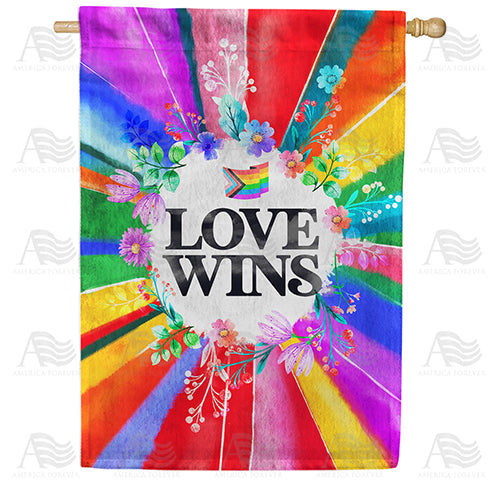 America Forever Love Wins House Flag