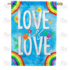 America Forever Love Is For All House Flag
