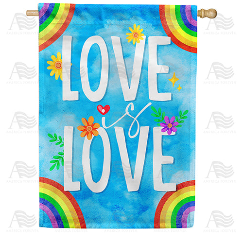 America Forever Love Is For All House Flag