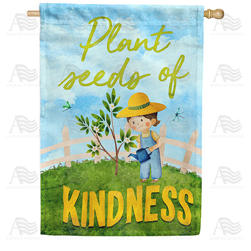 America Forever Grow Kindness House Flag