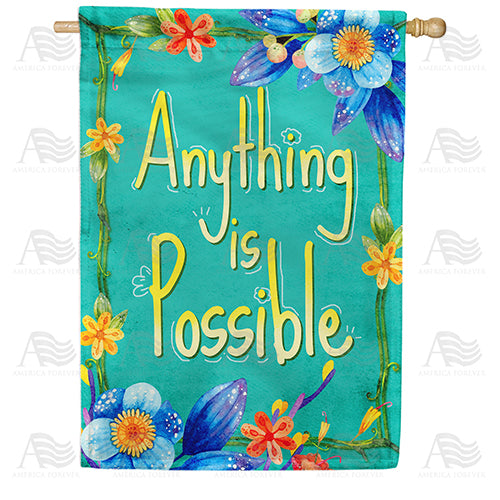America Forever Think Positive House Flag