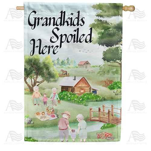 America Forever Summer With The Grandkids House Flag