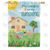 America Forever Grandkids Are My Sunshine House Flag