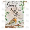 America Forever Saved By Faith House Flag