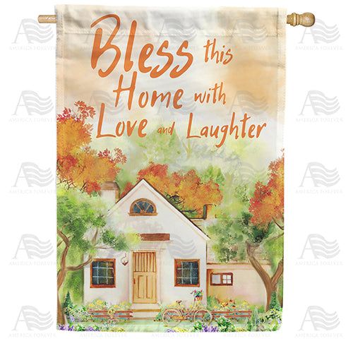 America Forever Joyful Home House Flag