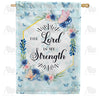 America Forever The Lord Is My Strength House Flag