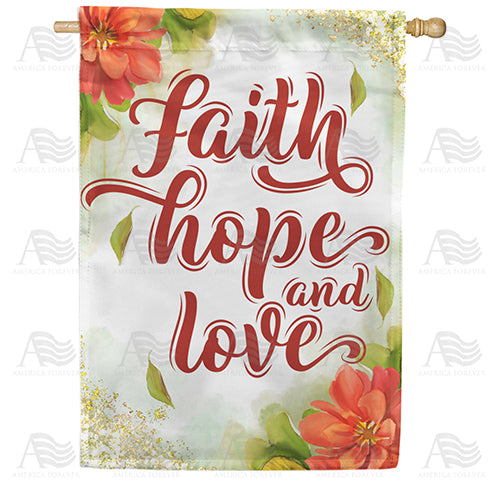 America Forever For A Blessed Life House Flag