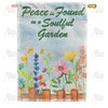 America Forever Soulful Garden Floral House Flag