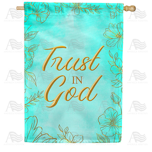 America Forever Trust In God House Flag