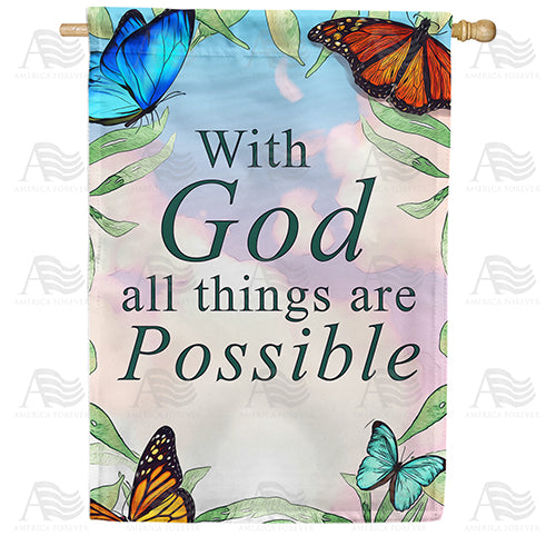 America Forever The Beauty Of God's Love House Flag