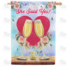 America Forever She Said Yes! House Flag