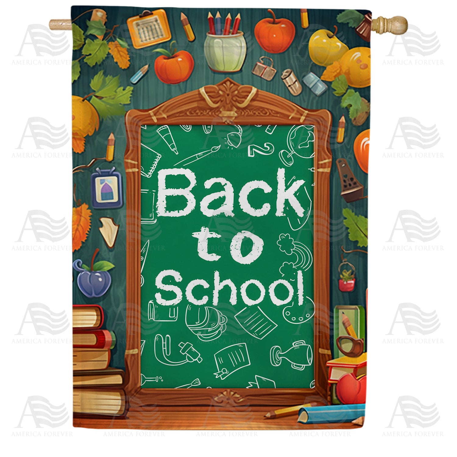 America Forever Back To School Essentials House Flag