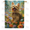 America Forever Happy Terrier House Flag
