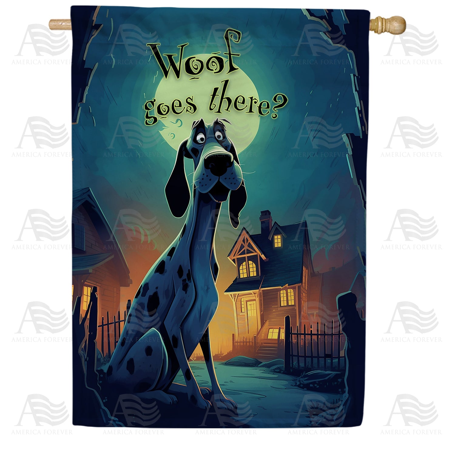 America Forever Woof Goes There? House Flag
