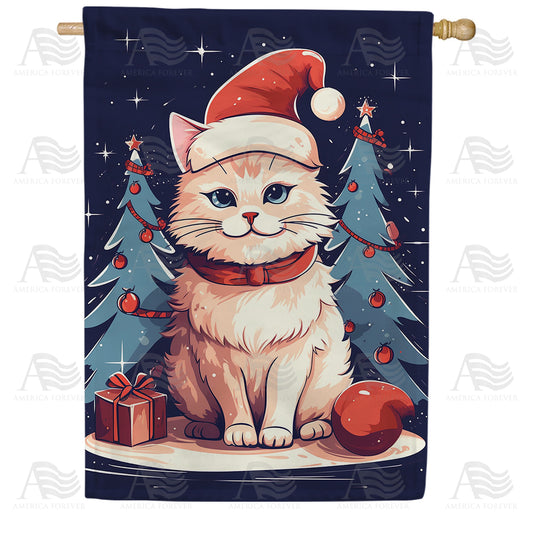 America Forever Christmas Tree Anticipating House Flag