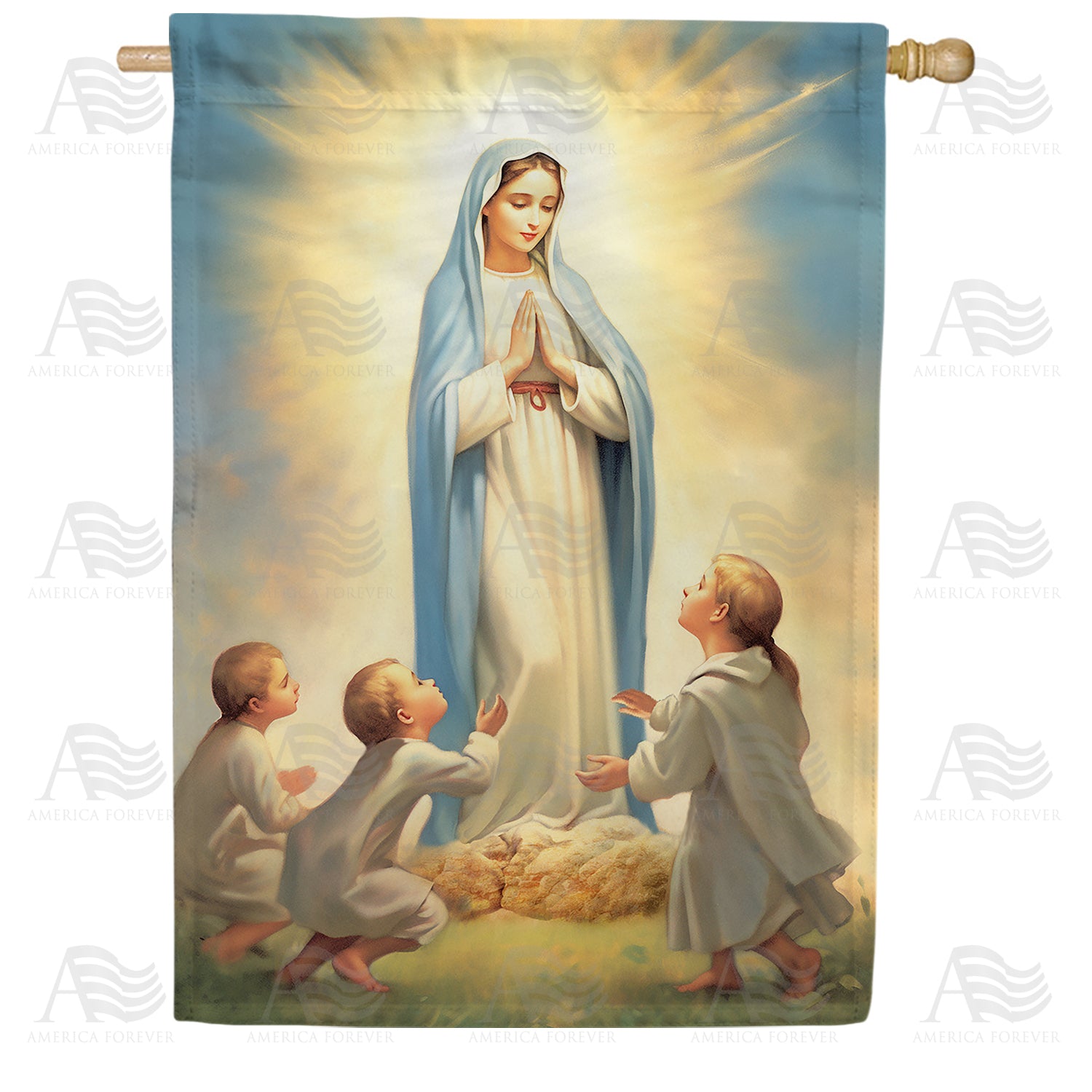 America Forever Praying For Children House Flag
