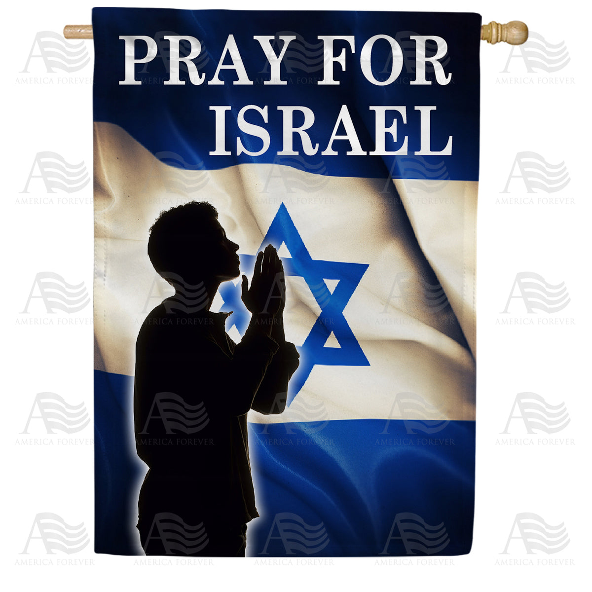 Pray for Israel Double Sided House Flag 28" x 40"