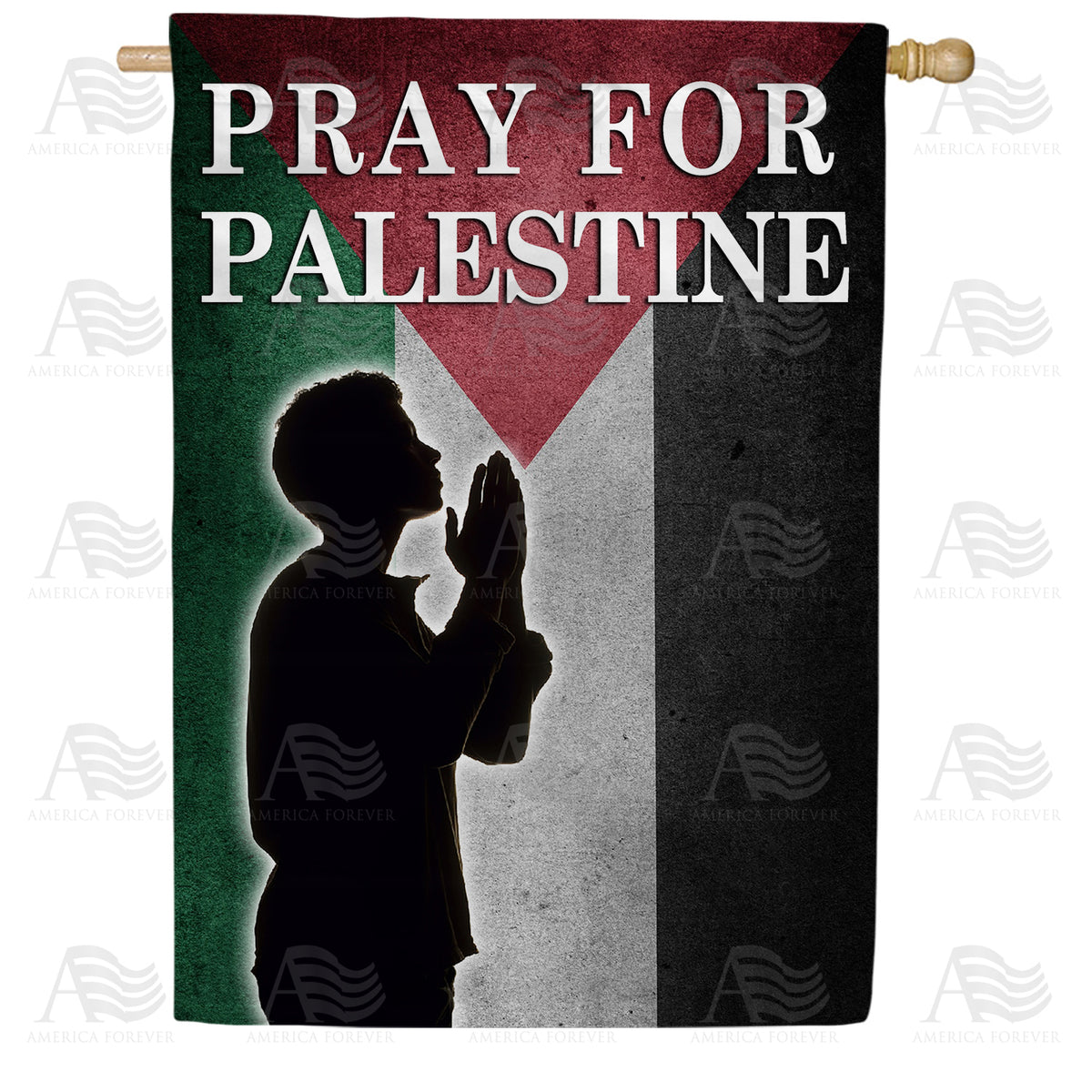 Pray for Palestine Double Sided House Flag 28" x 40"