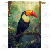 America Forever Tropical Toucan House Flag