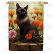 America Forever Captivating Blue Eyes House Flag