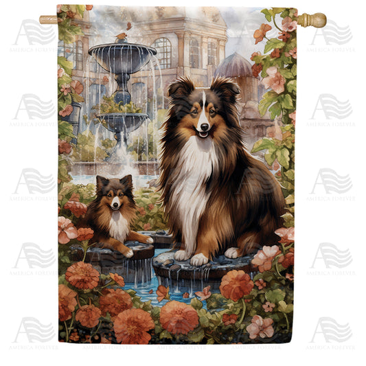America Forever Collies House Flag