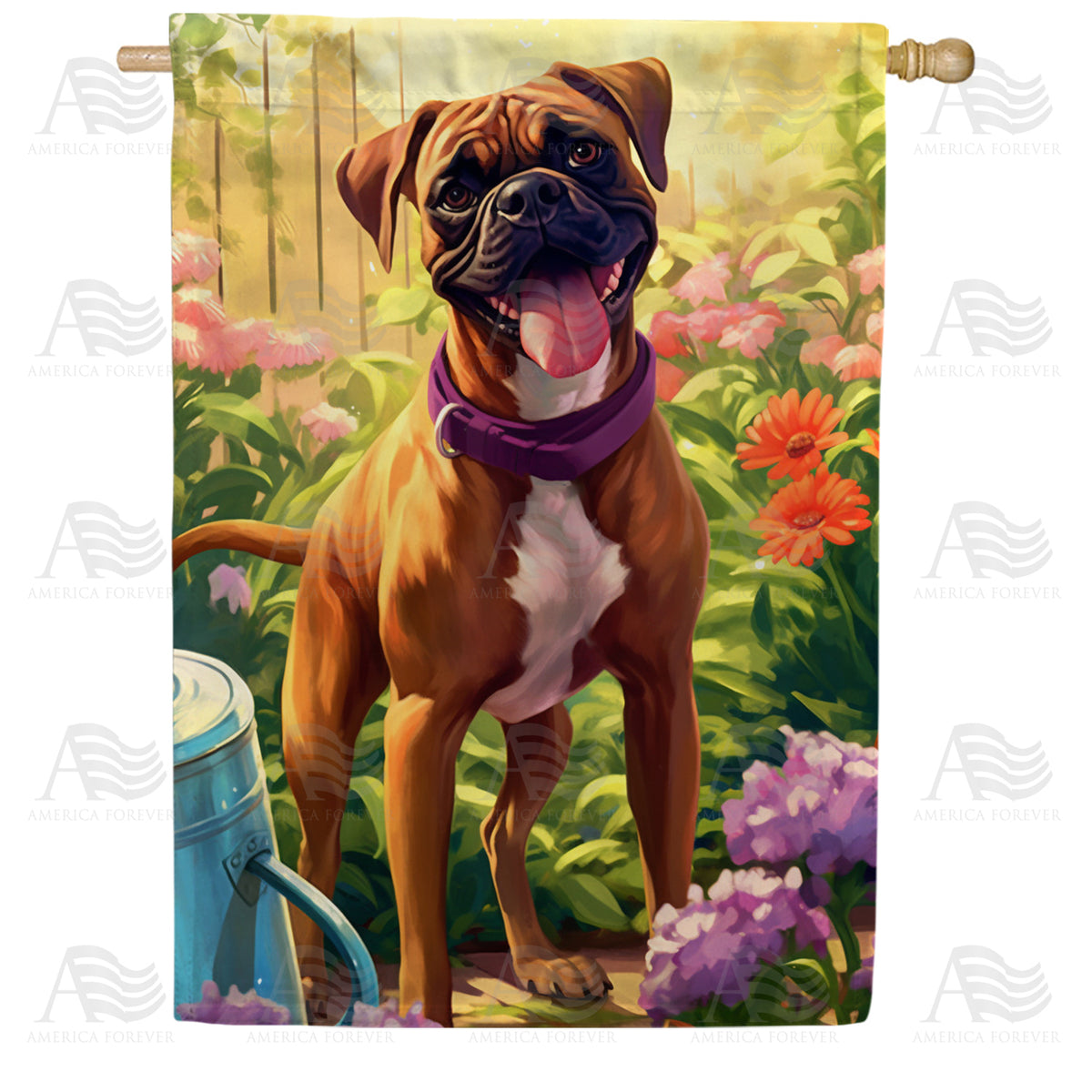 America Forever Boxer House Flag