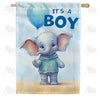 America Forever Baby Boy Elephant House Flag