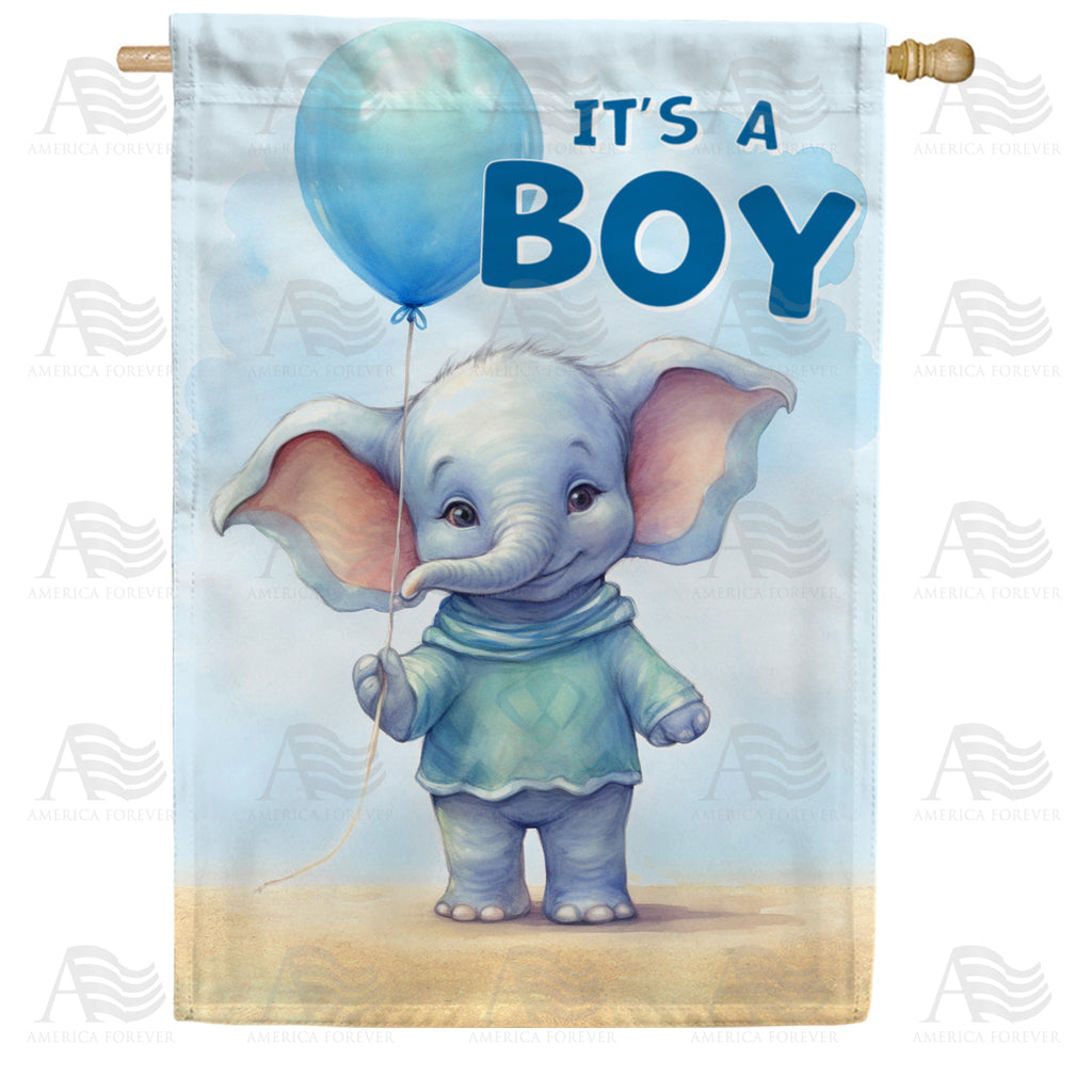 America Forever Baby Boy Elephant House Flag