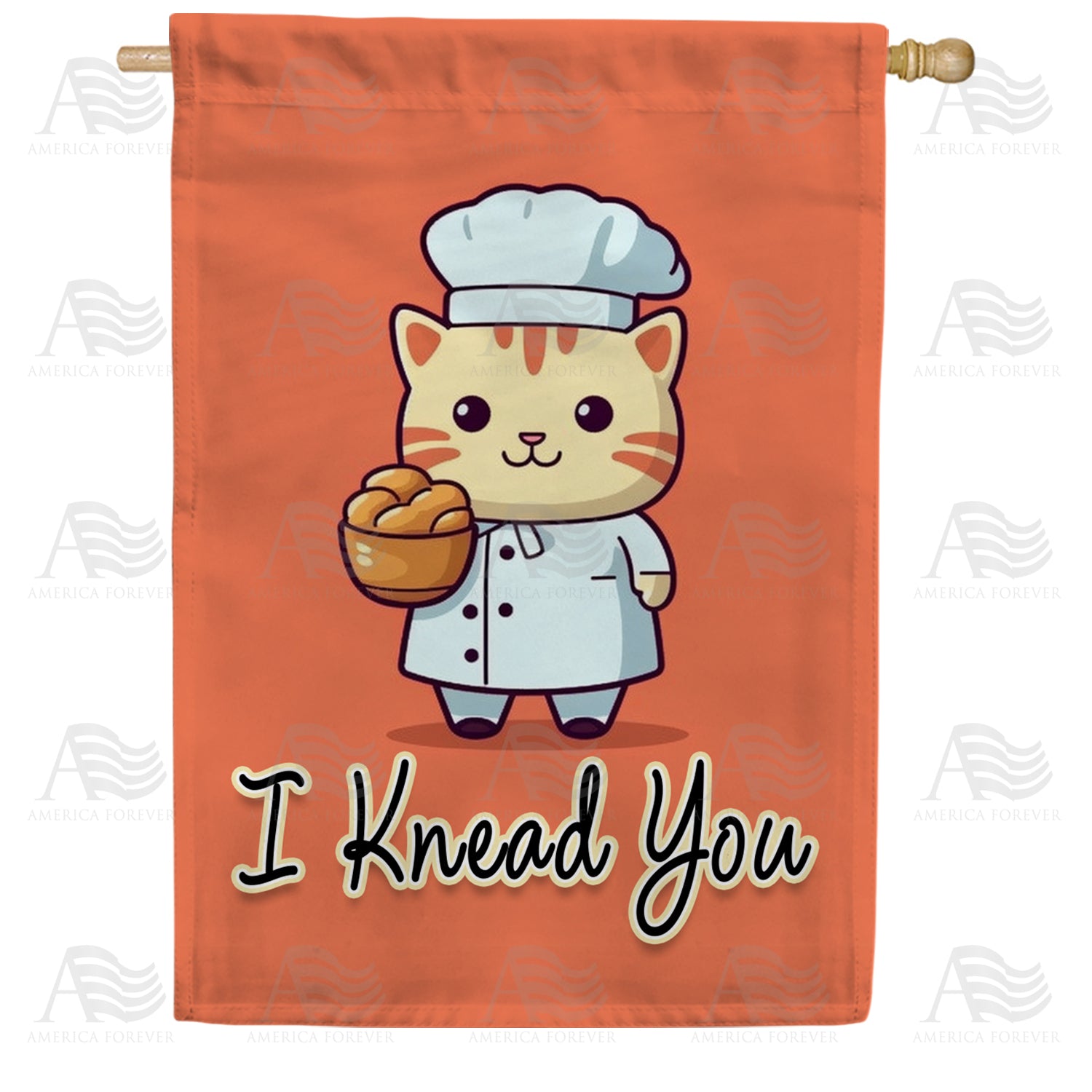 America Forever I Knead You House Flag