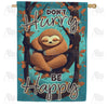 America Forever Happy Sloth House Flag