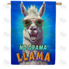 America Forever No Drama Llama House Flag